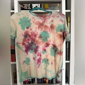 Jungmaven Women's Tie-Dye Tee - Green and Pink